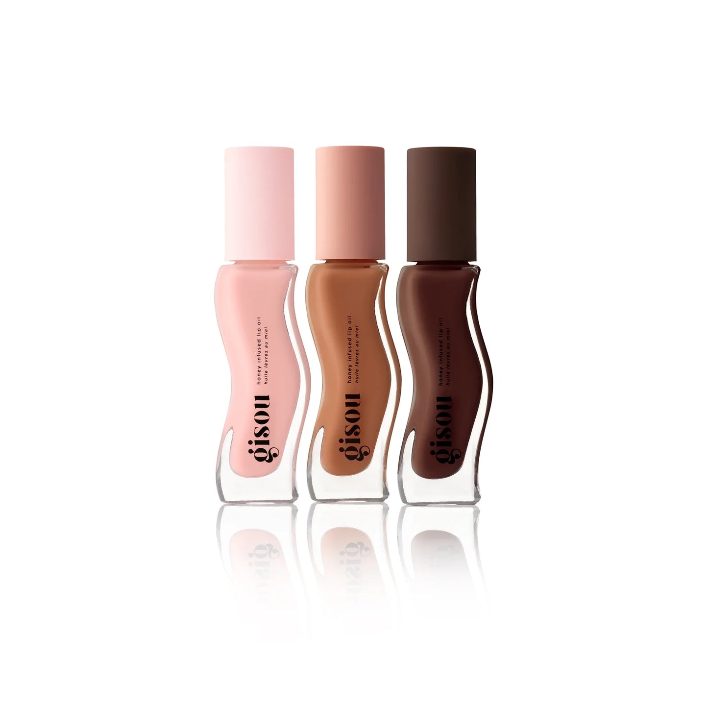 🍯 Glazed Lips Trio – Gisou (Vanilla Glaze, Sticky Toffee, Milky Mocha)