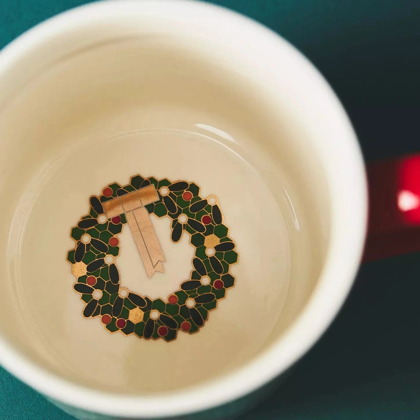 🎄 Bistro Tile Monogram Mug – Anthropologie (Festive Edition)