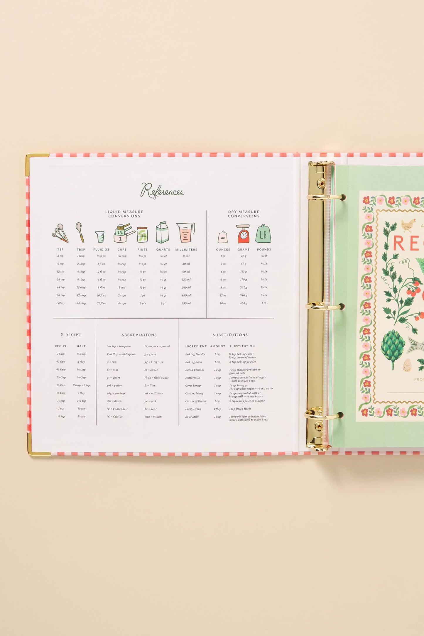 Rifle Paper Co. Recipe Binder