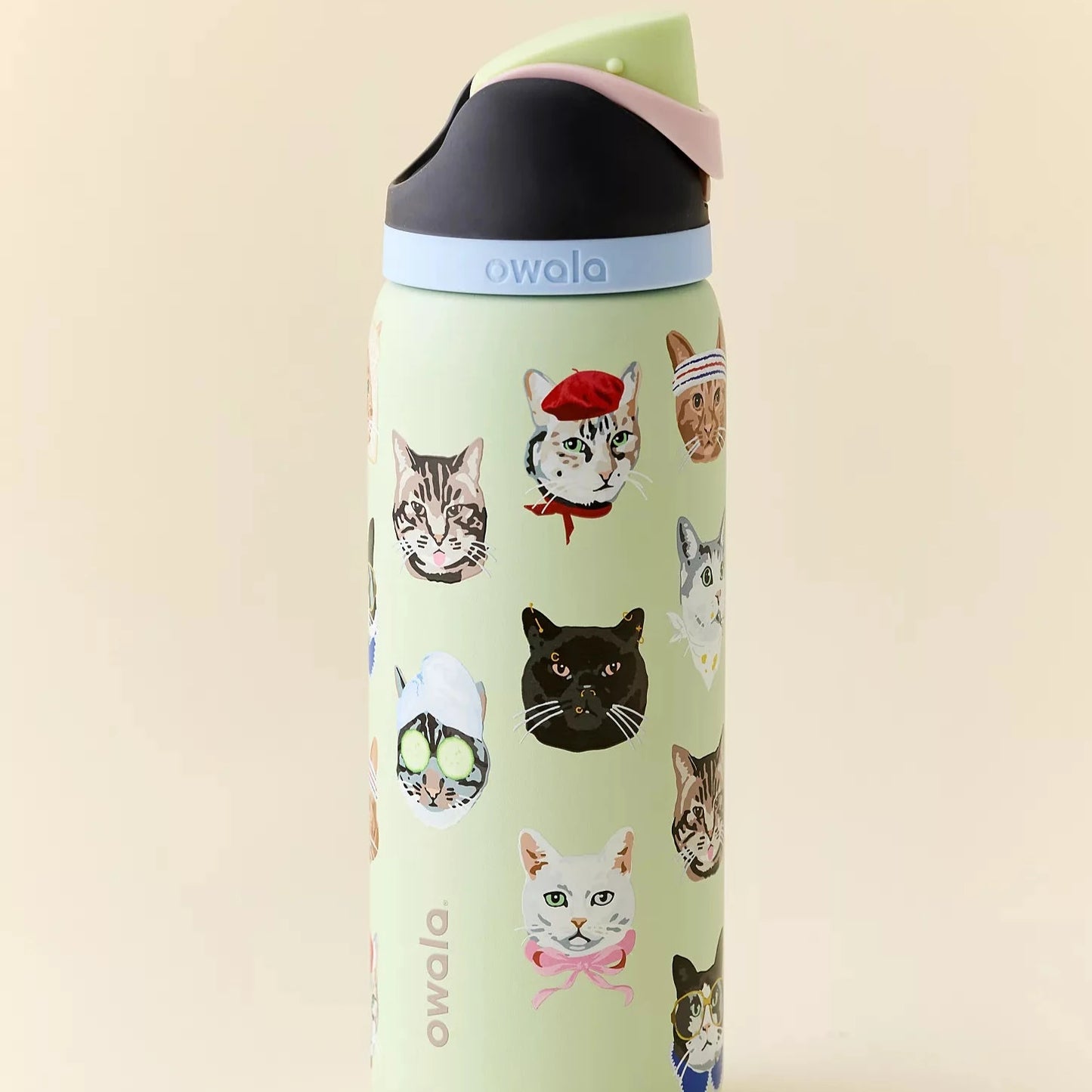 Owala UO Exclusive FreeSip 32 oz – Cat Collage 🐱💧