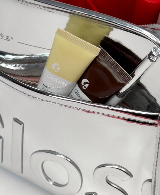 Glossier Chrome Beauty Bag