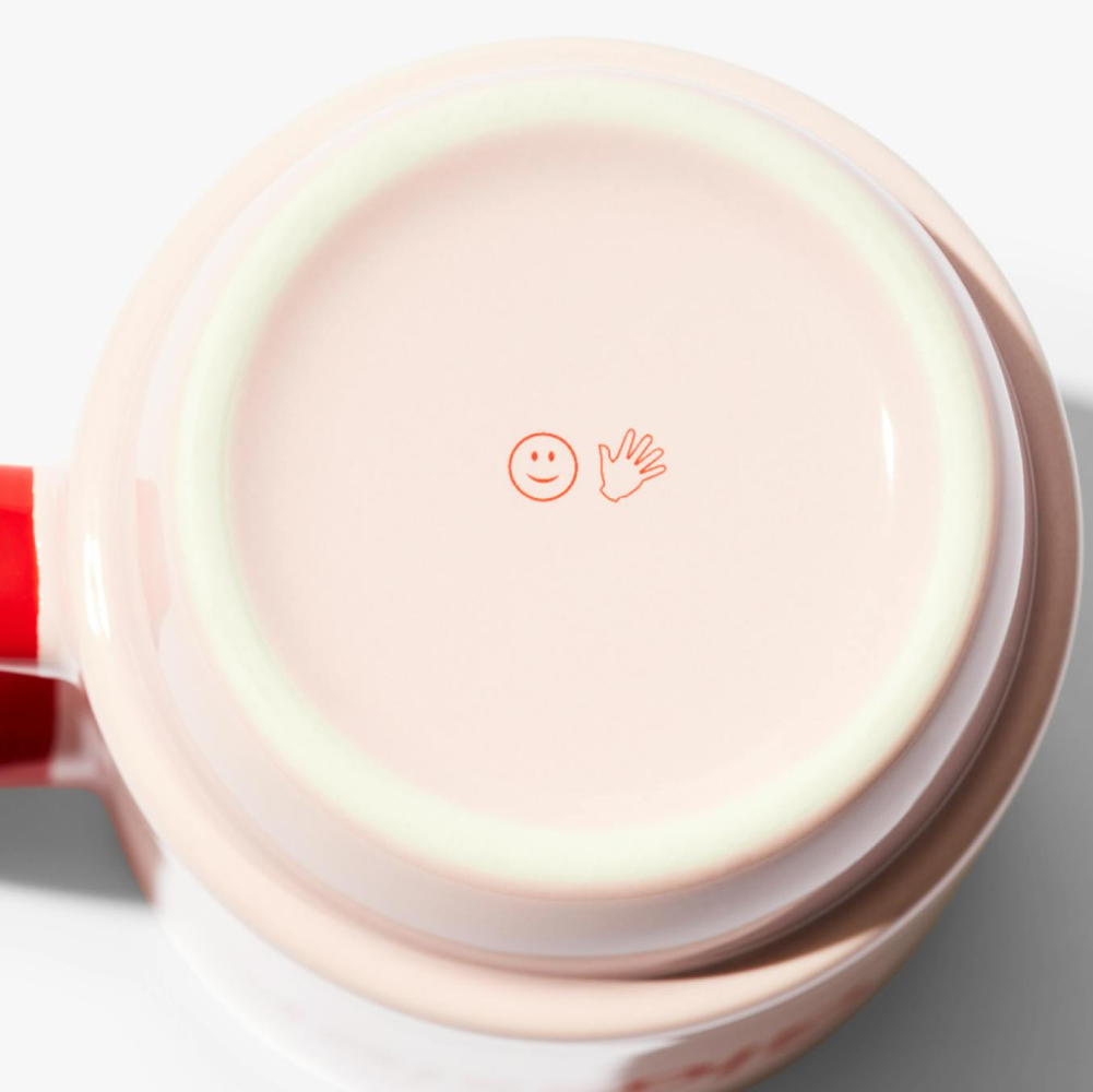 Glossier Three Eyed Smiley Mug