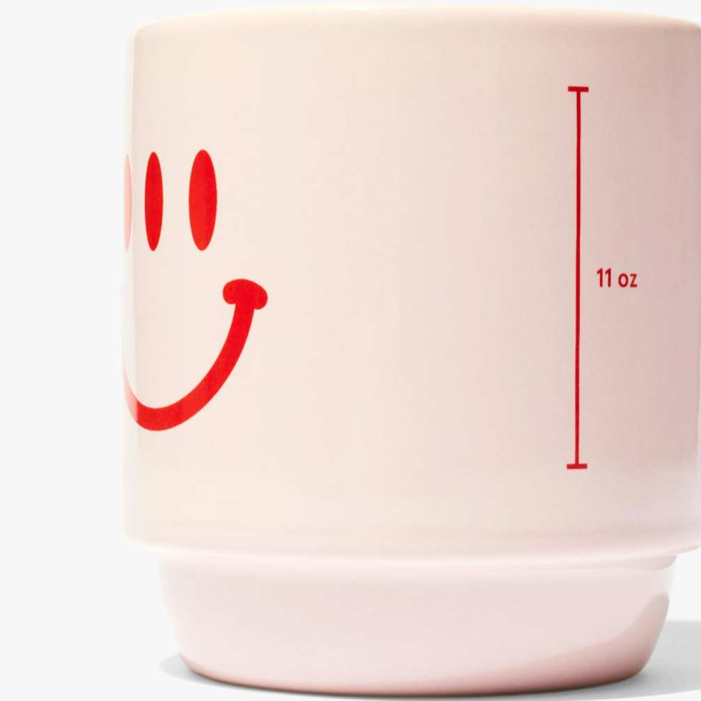 Glossier Three Eyed Smiley Mug