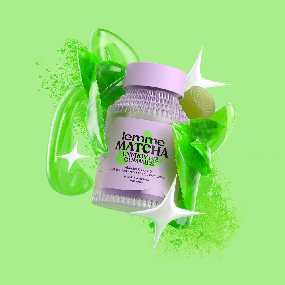 Lemme Matcha Energy B12 Vegan Gummies - 60ct