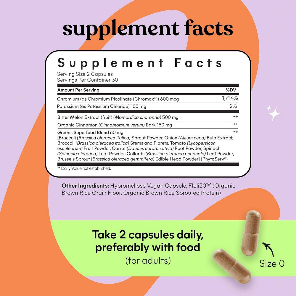 Lemme Curb Glucose and Cravings Support Capsules - 60ct