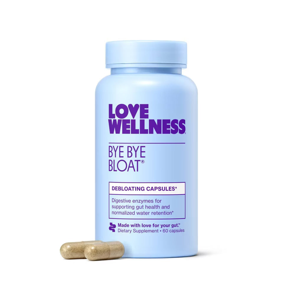 🌿 Bye Bye Bloat – Love Wellness (60 cápsulas)