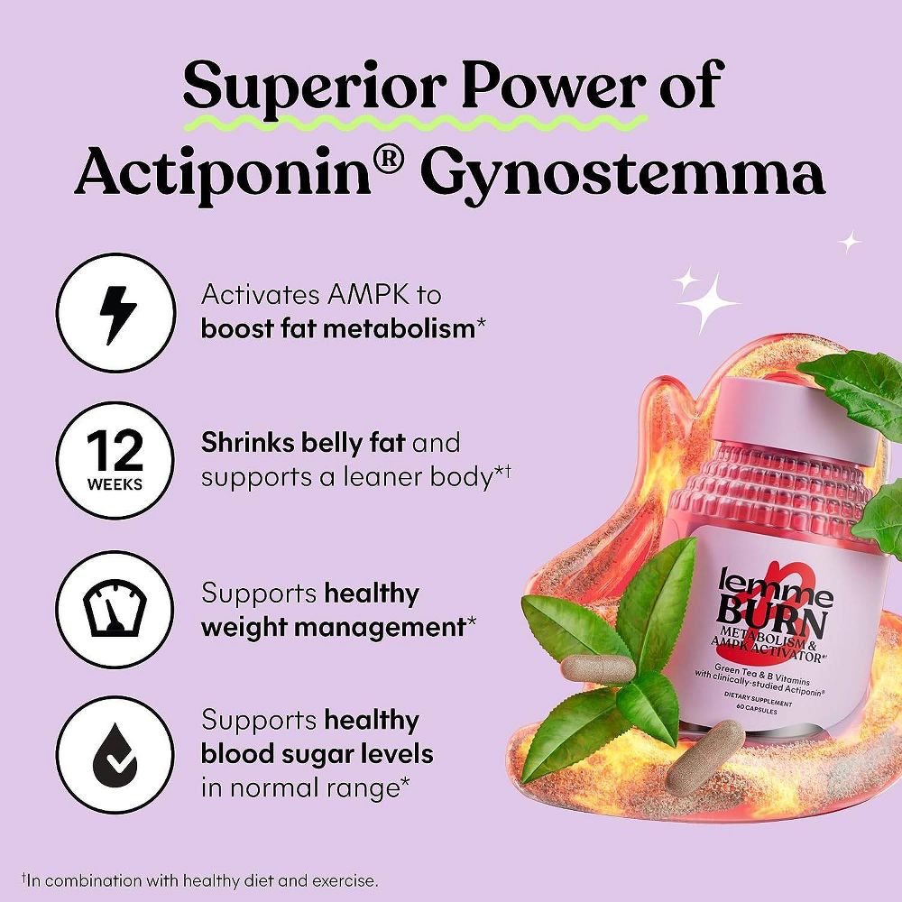 Lemme Burn Metabolism and Fat-Burning Capsules - 60ct
