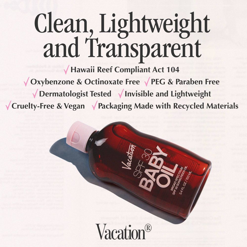 Vacation Baby Oil - SPF 30