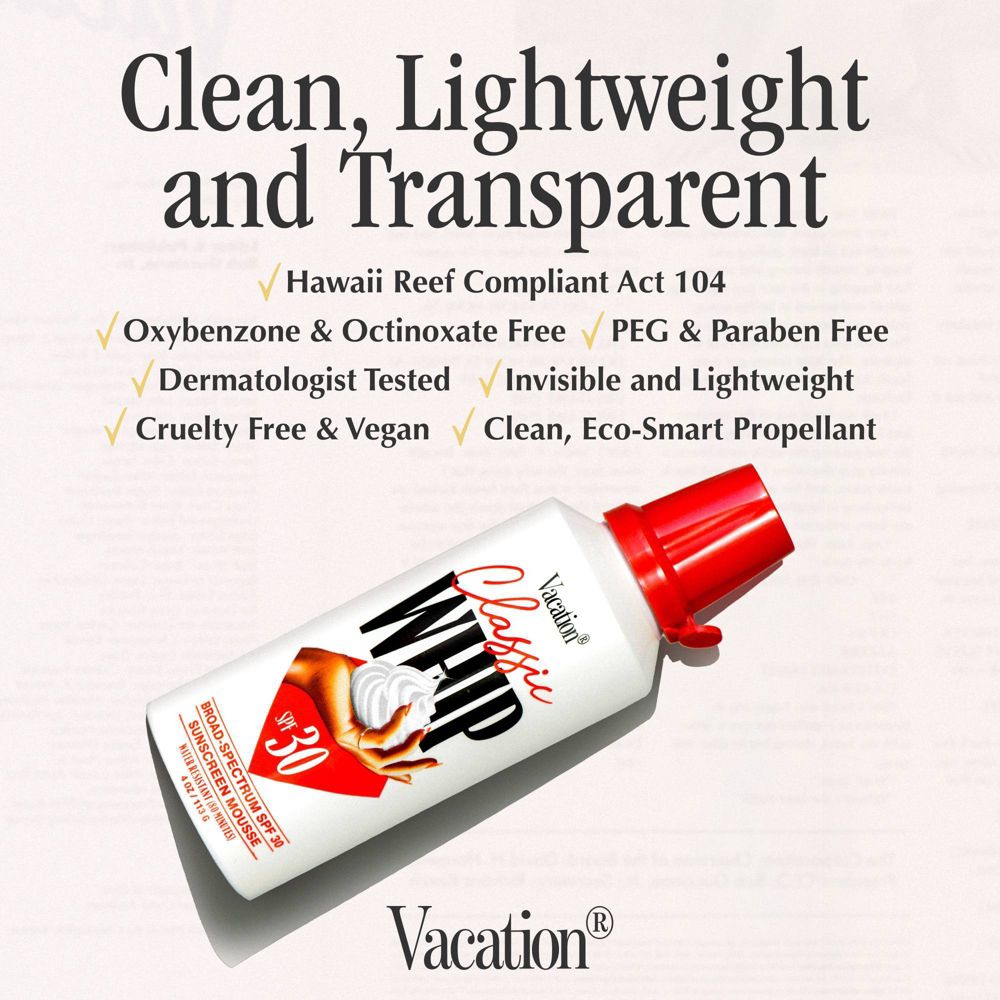 Vacation Sunscreen Classic Whip - SPF 30