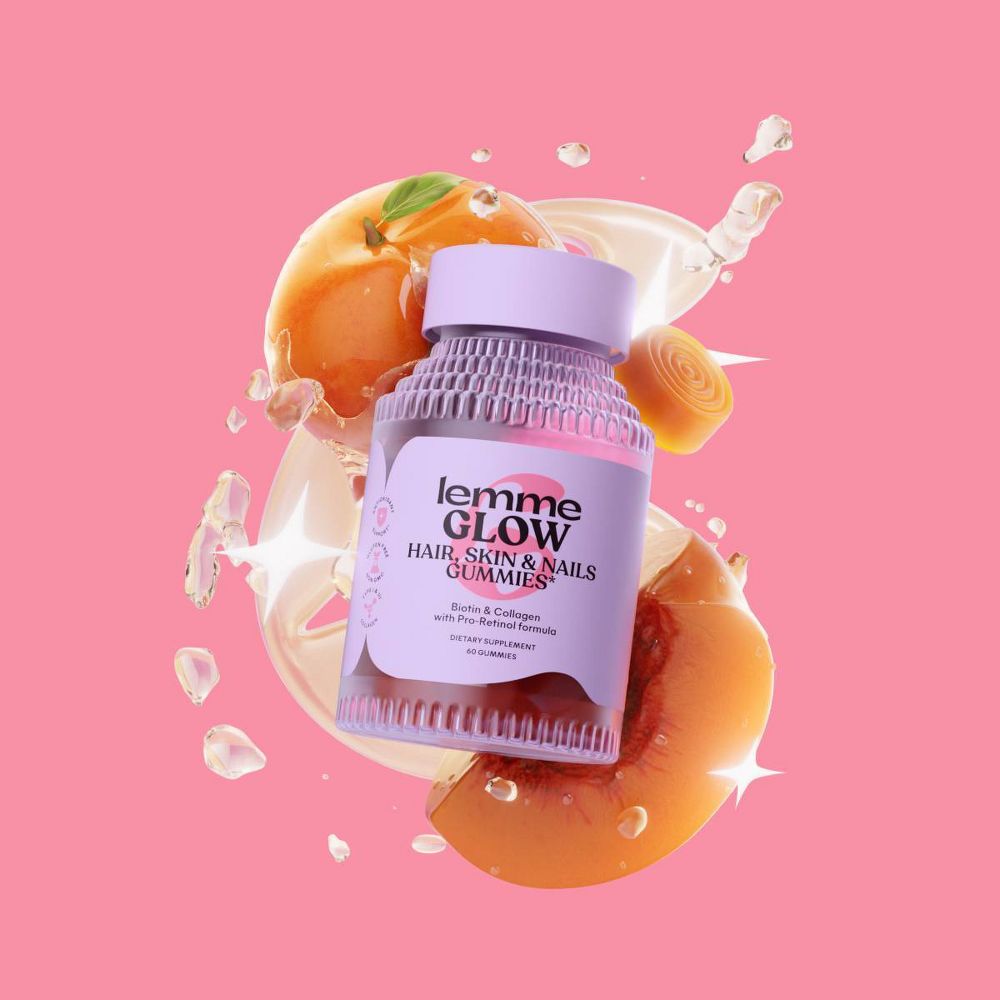 Lemme Glow Collagen Hair Skin & Nails Gummies - 60ct