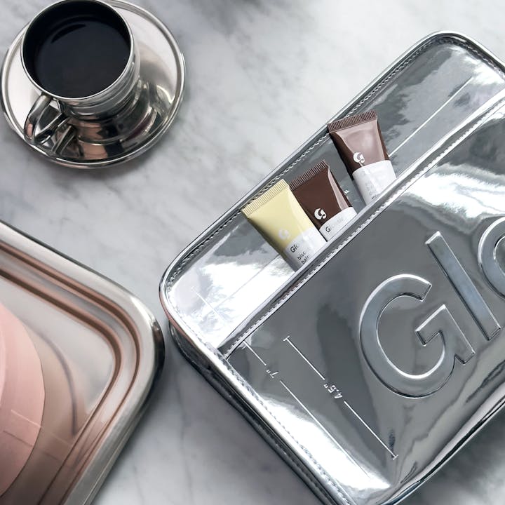 Glossier Chrome Beauty Bag
