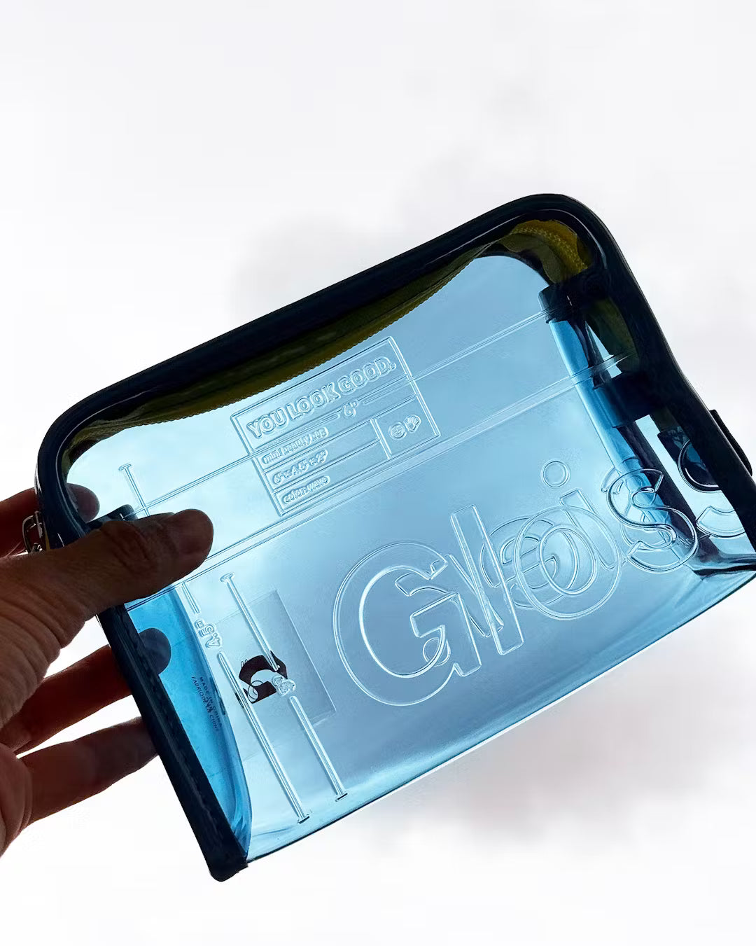 Mini Clear Beauty Bag – Cosmetiquera Transparente de Glossier ✨