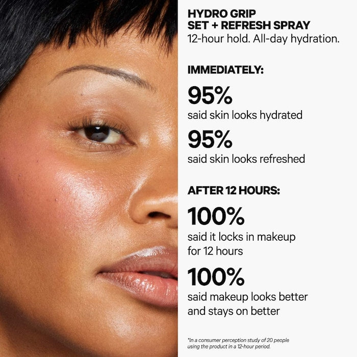 Hydro Grip Dewy Long-Lasting Setting Spray With Hyaluronic Acid + Niacinamide