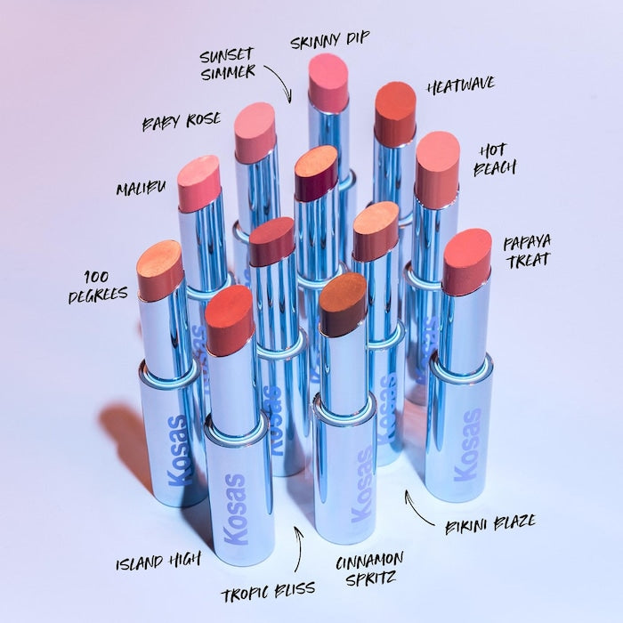 Kosas Wet Stick Moisturizing Shiny Sheer Lipstick