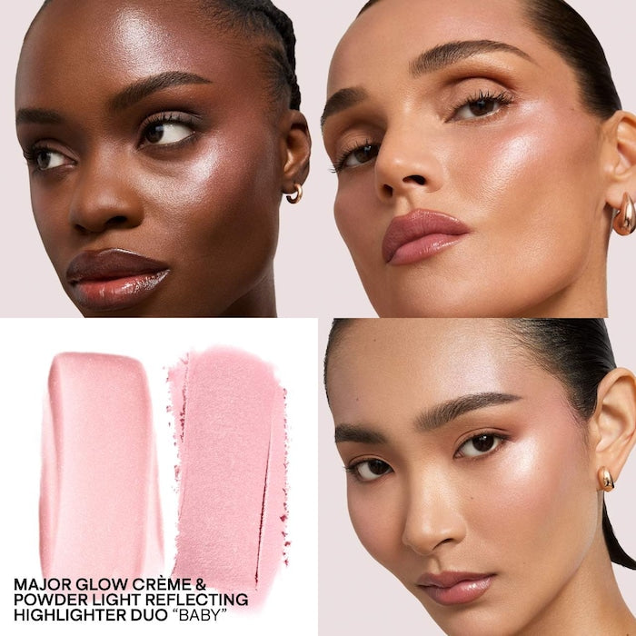 Major Glow Crème & Powder Highlighter Duo – Patrick Ta ✨