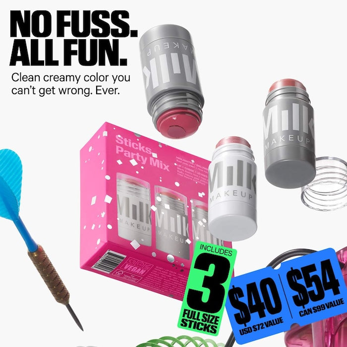 Milk Sticks Party Mix Cream Blush + Highlighter Set