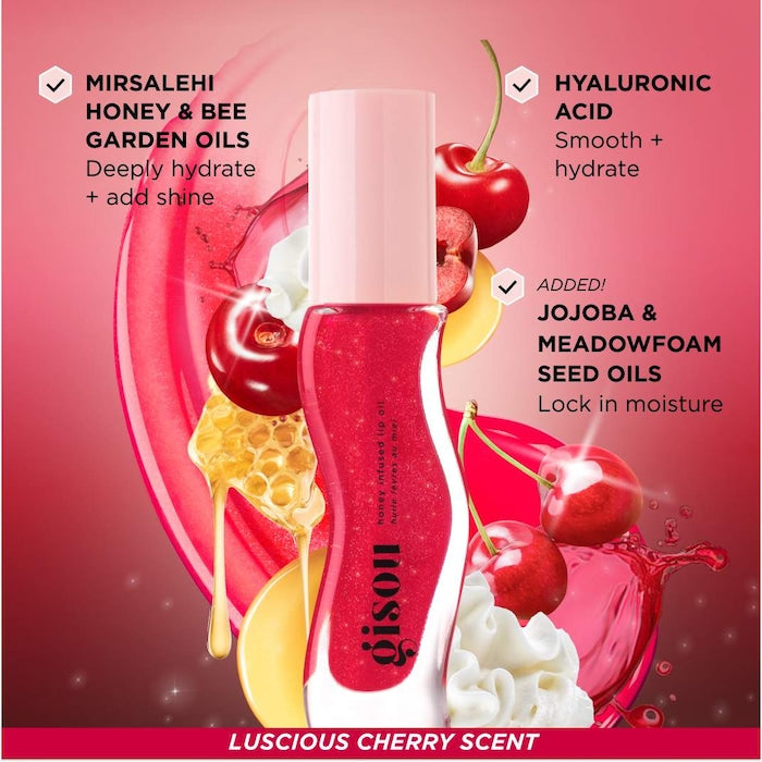 Gisou Honey Infused Lip Oil - Shimmer Finish