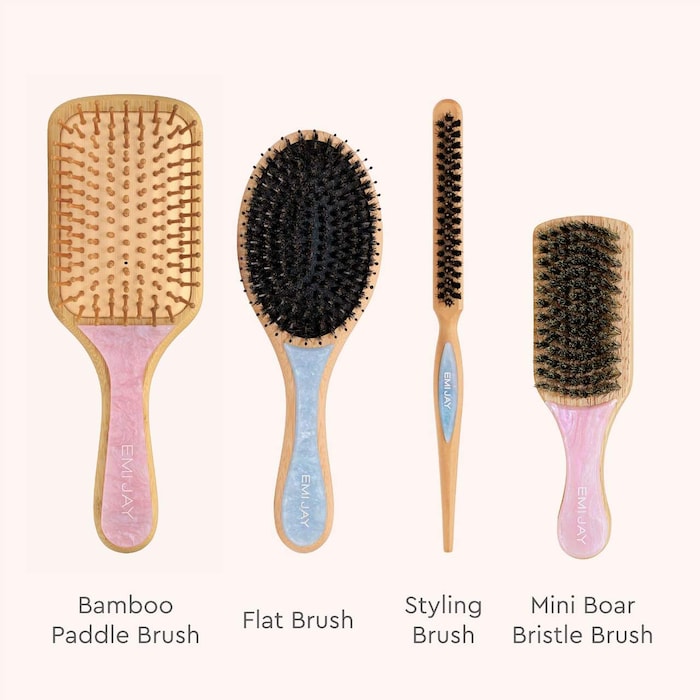 Flat Hair Brush in Blue Sugar