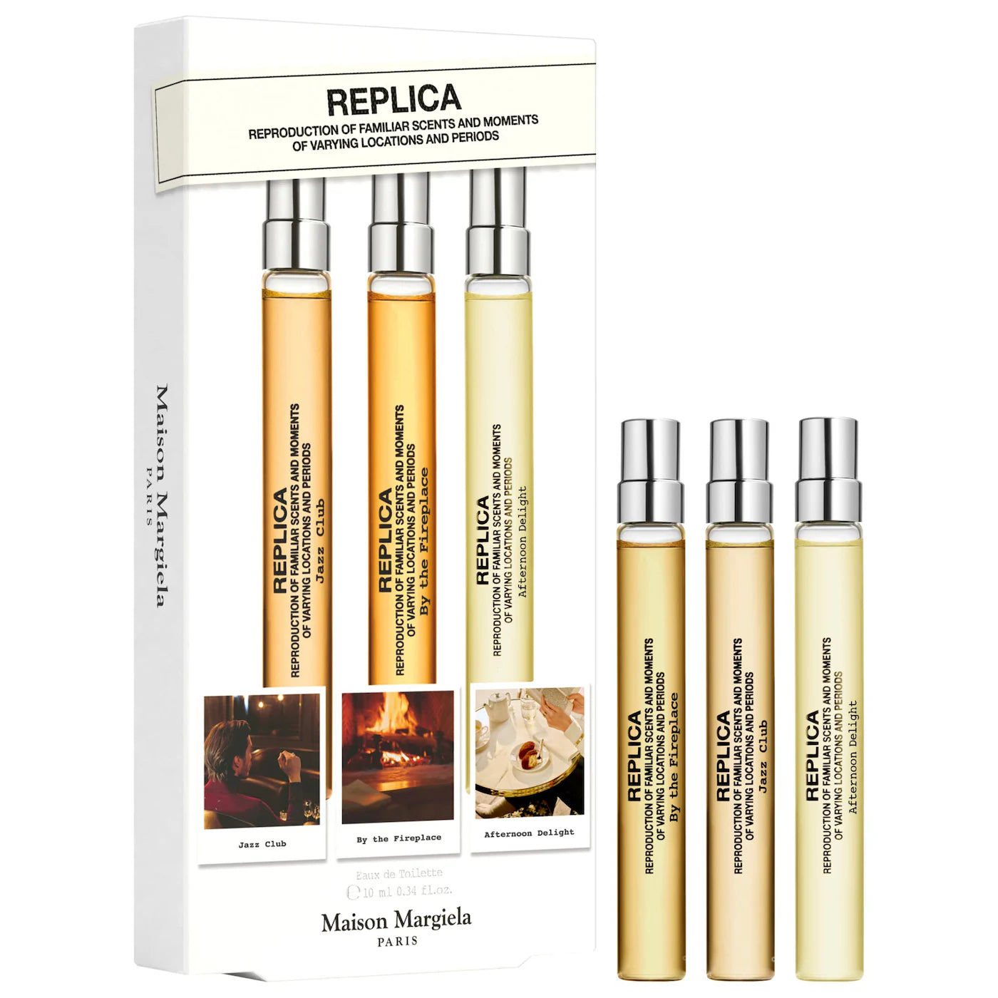 'REPLICA' Travel Spray Set - By The Fireplace, Jazz Club, Afternoon Delight