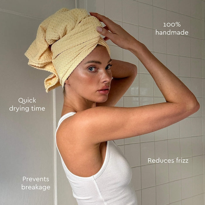 Heavenly Hair Towel in Buttercup