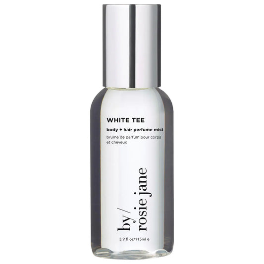 WHITE TEE body + hair perfume mist with rose