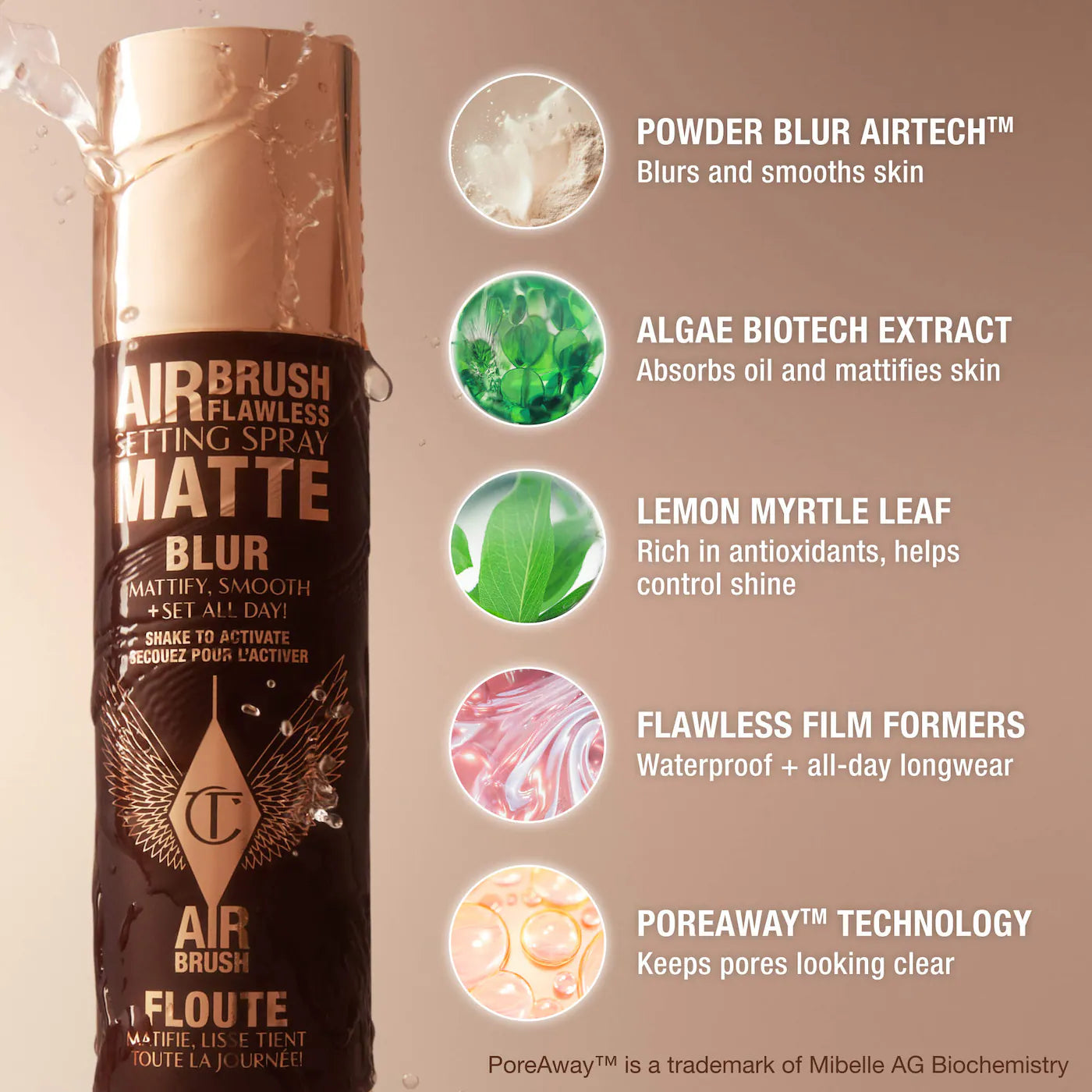 💦 Airbrush Flawless Matte Setting Spray – Charlotte Tilbury
