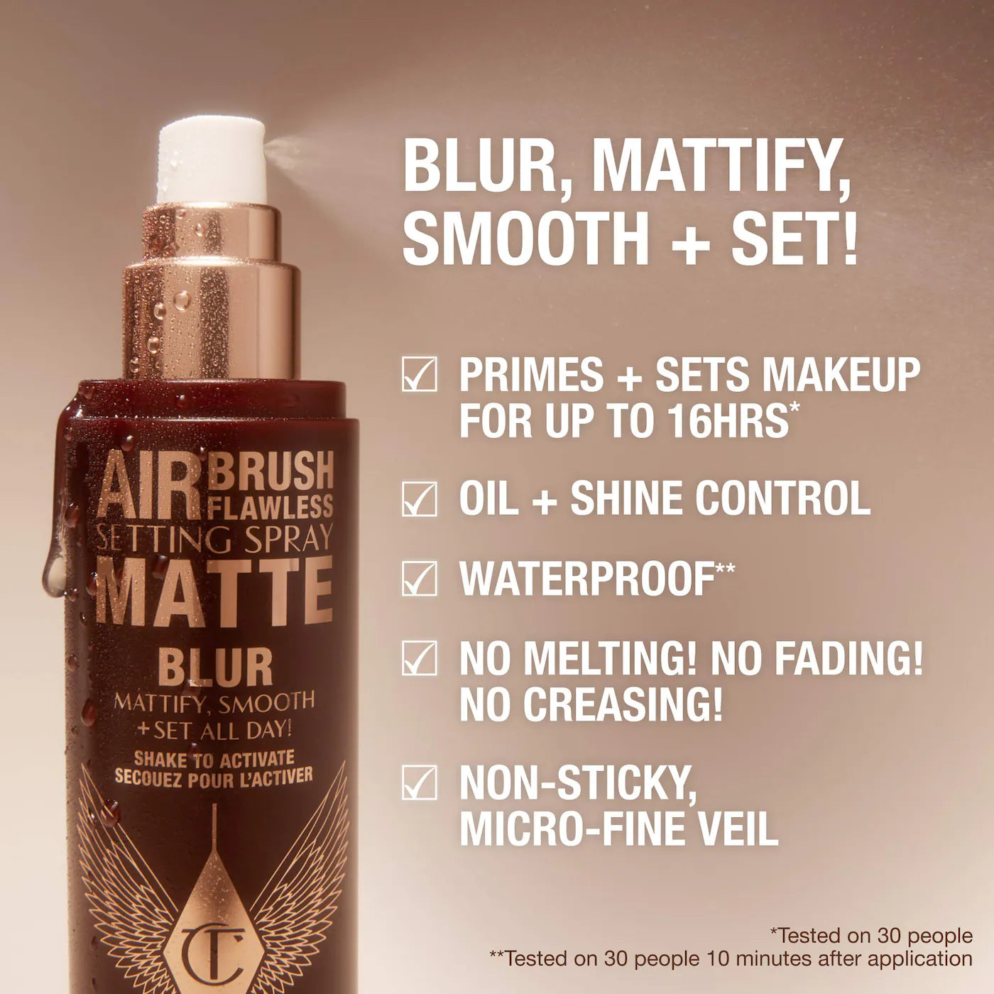 💦 Airbrush Flawless Matte Setting Spray – Charlotte Tilbury