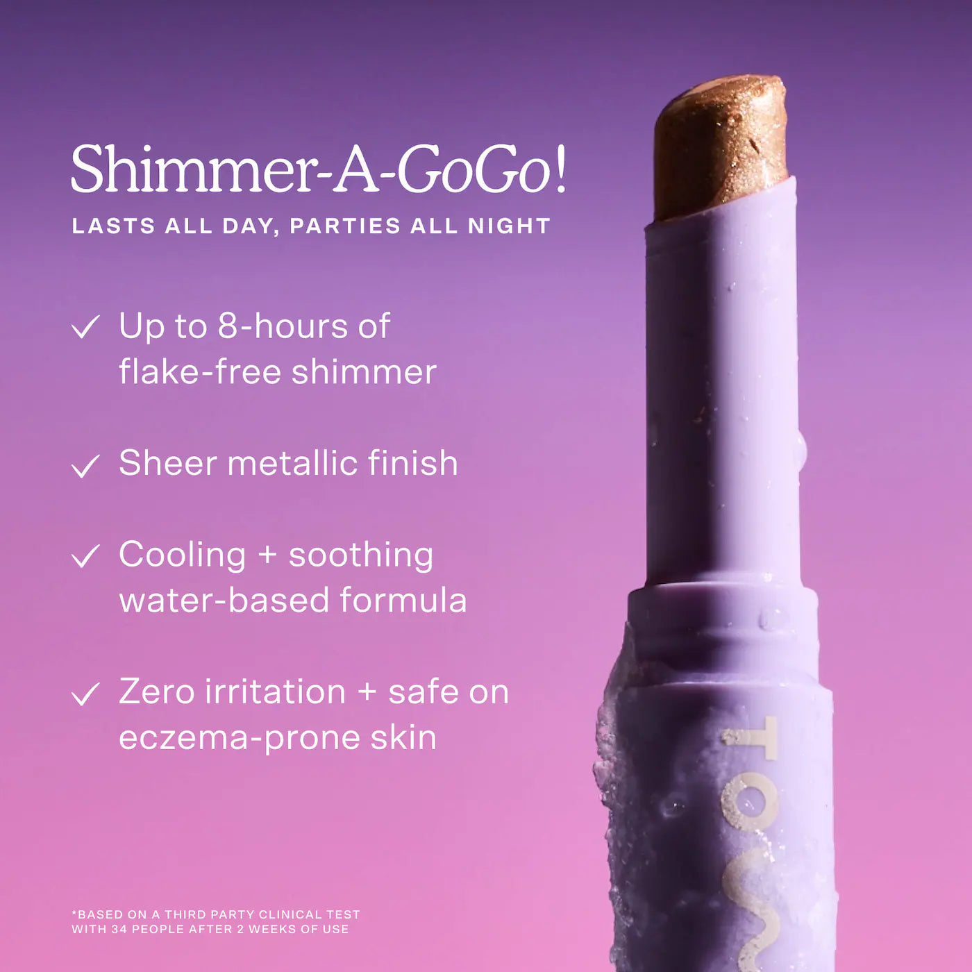 GoGo Cooling Shimmer Eyeshadow Stick – Tower 28 ❄️✨