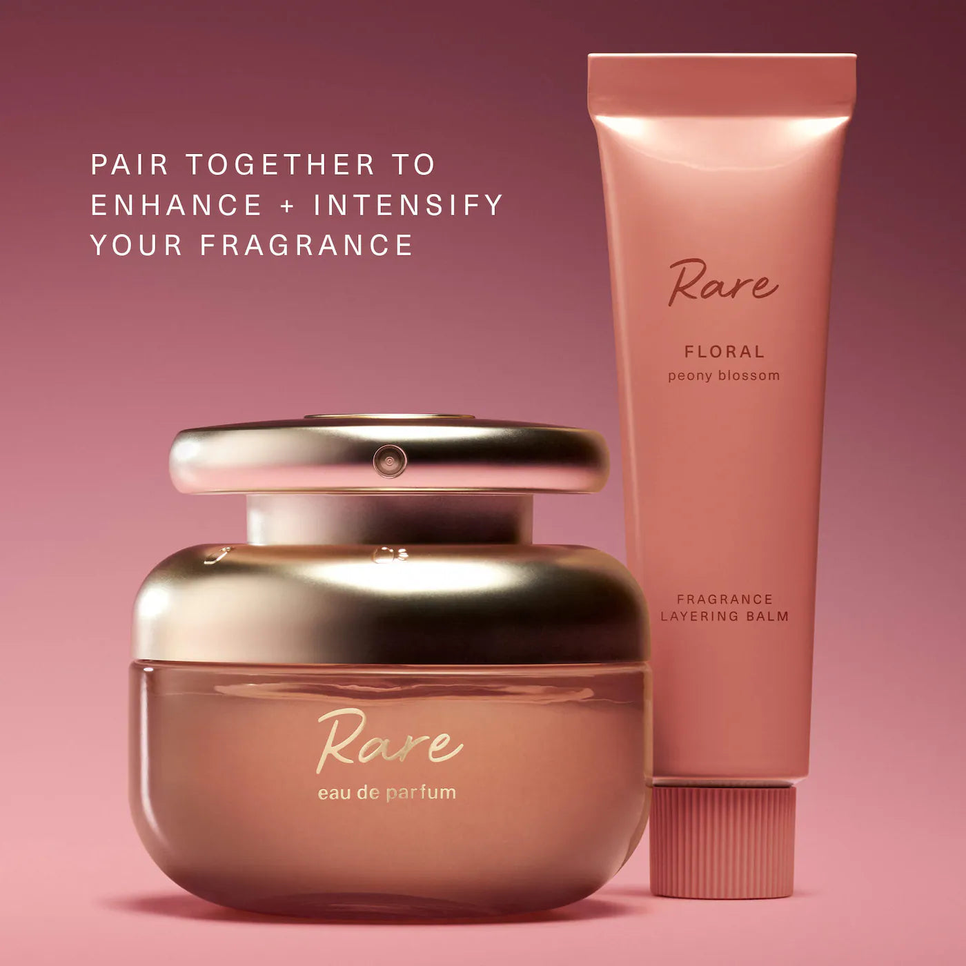 Rare Floral Peony Blossom Layering Balm – Perfume sólido Rare Beauty 🌸