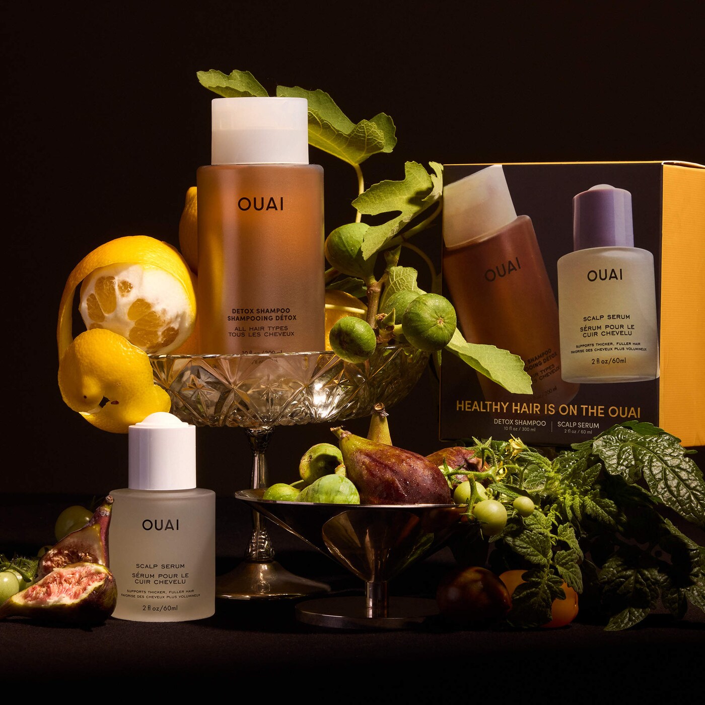 Detox Shampoo & Scalp Serum Hair Gift Set – OUAI 💆♀️✨ (Edición Limitada)