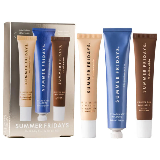 🎄 Holiday Trio Lip Butter Balm – Summer Fridays (Hot Cocoa + Toasted Marshmallow)