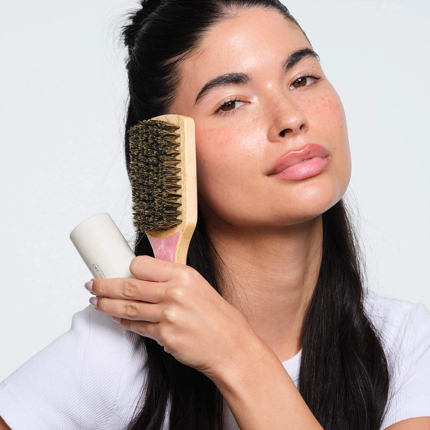 ✨ Sweet & Sleek Styling Gift Set – Emi Jay (Angelstick™ + Mini Boar Brush)