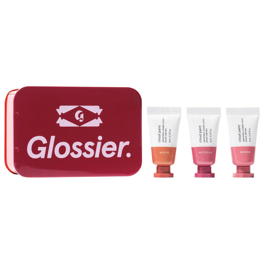 🌥️ Mini Cloud Paint Blush Trio – Glossier (Edición Limitada)