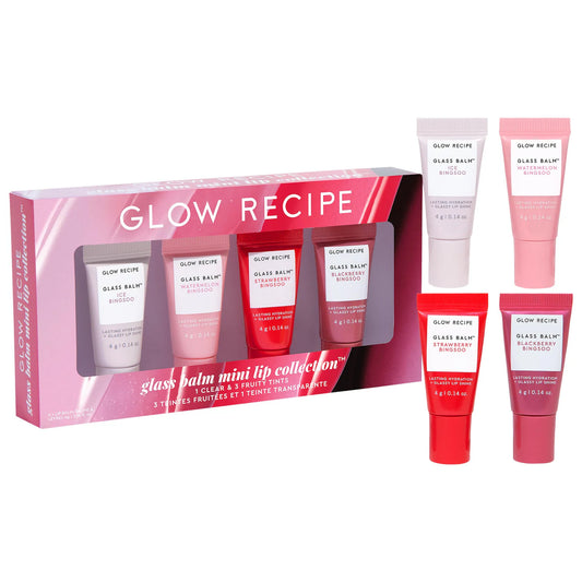 💖 Mini Glass Balm Lip Collection – Glow Recipe (Edición Limitada)