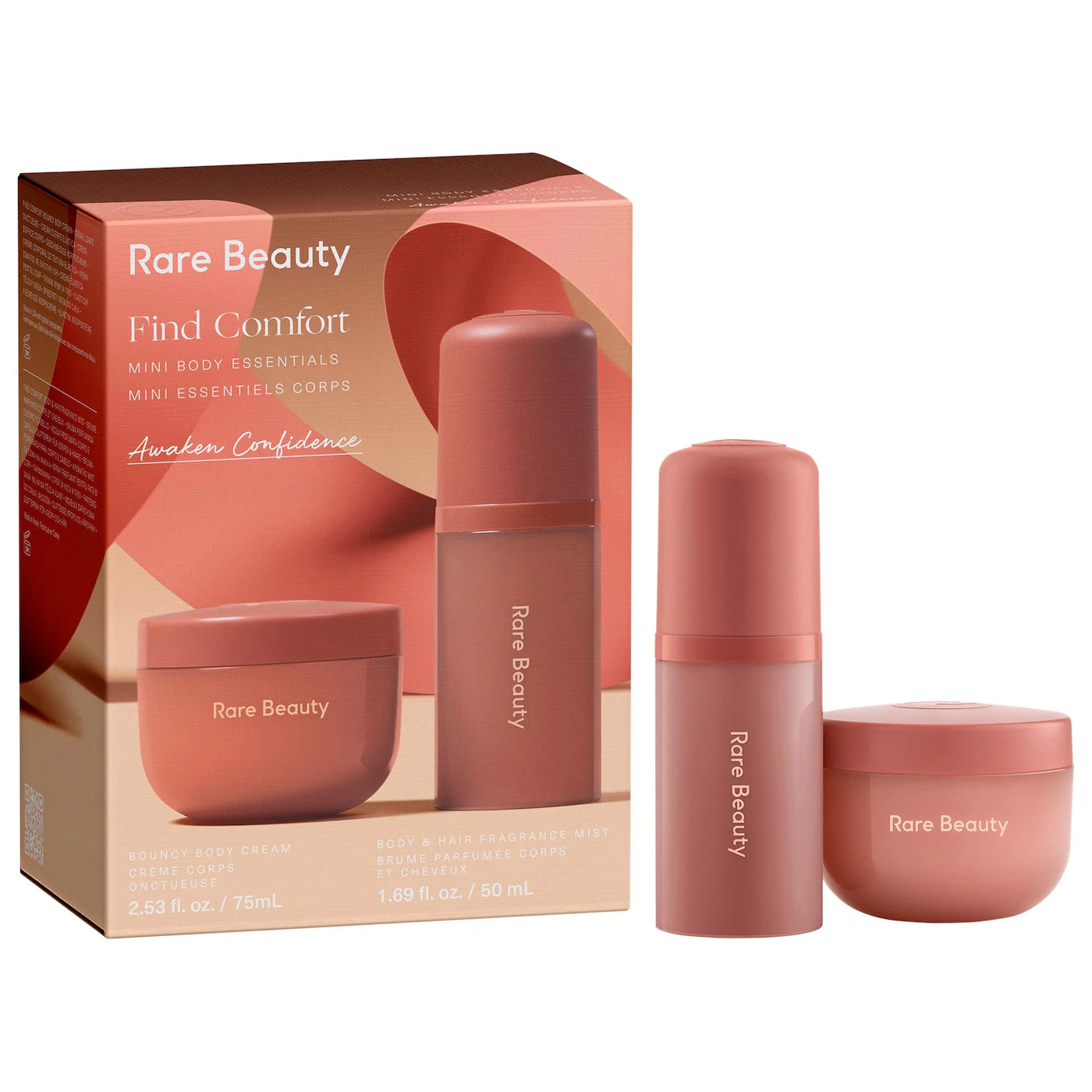 🌸 Mini Find Comfort Body Essentials – Rare Beauty (Edición Limitada)