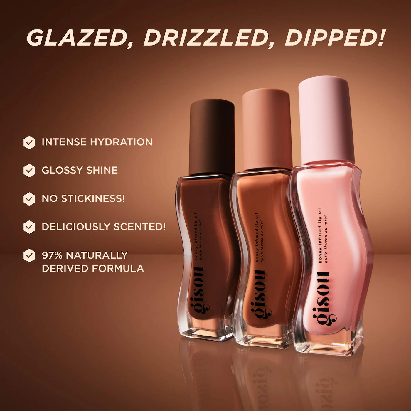 🍯 Honey Infused Lip Oil – Gisou (Nuevos Tonos)