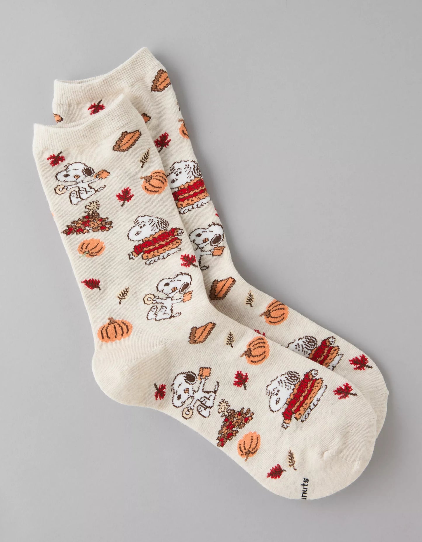 AE Thanksgiving Snoopy Crew Socks