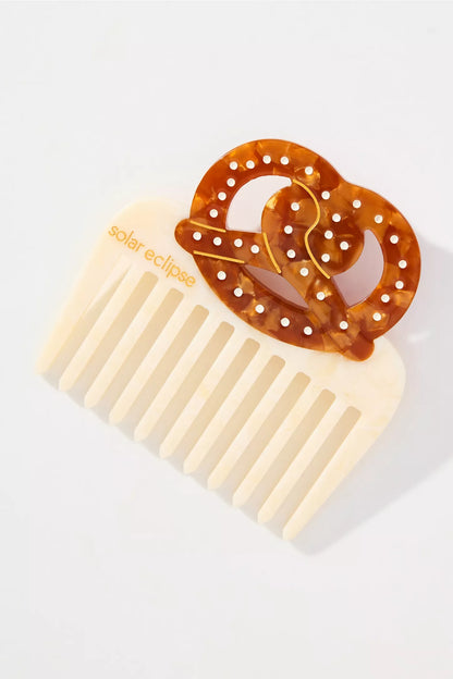 Solar Eclipse Handpainted Pocket Comb