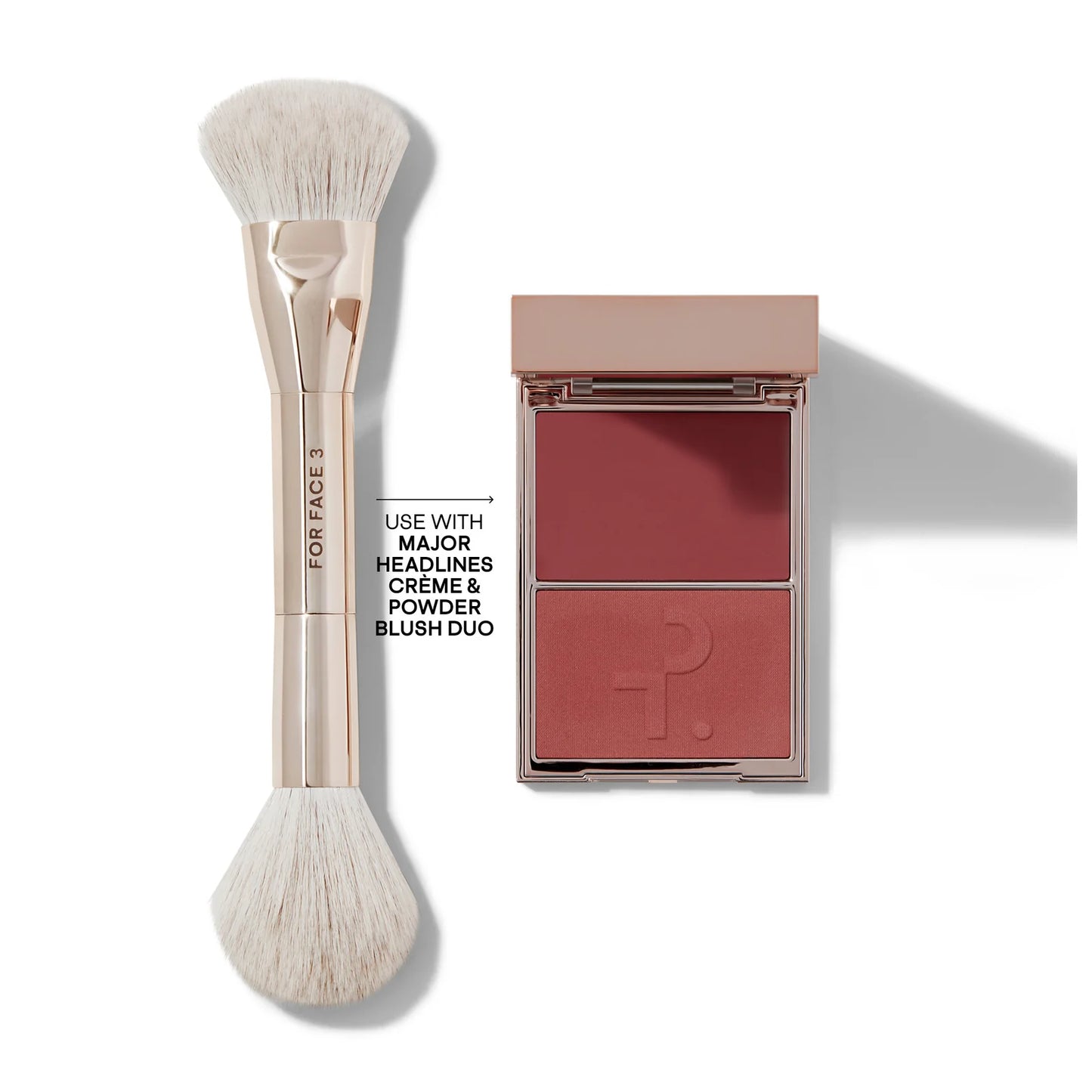 🖌️ Dual-Ended Blush Brush – Patrick Ta