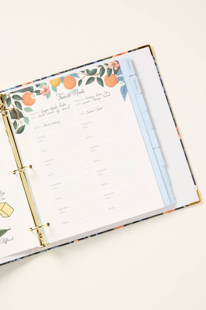 Rifle Paper Co. Recipe Binder
