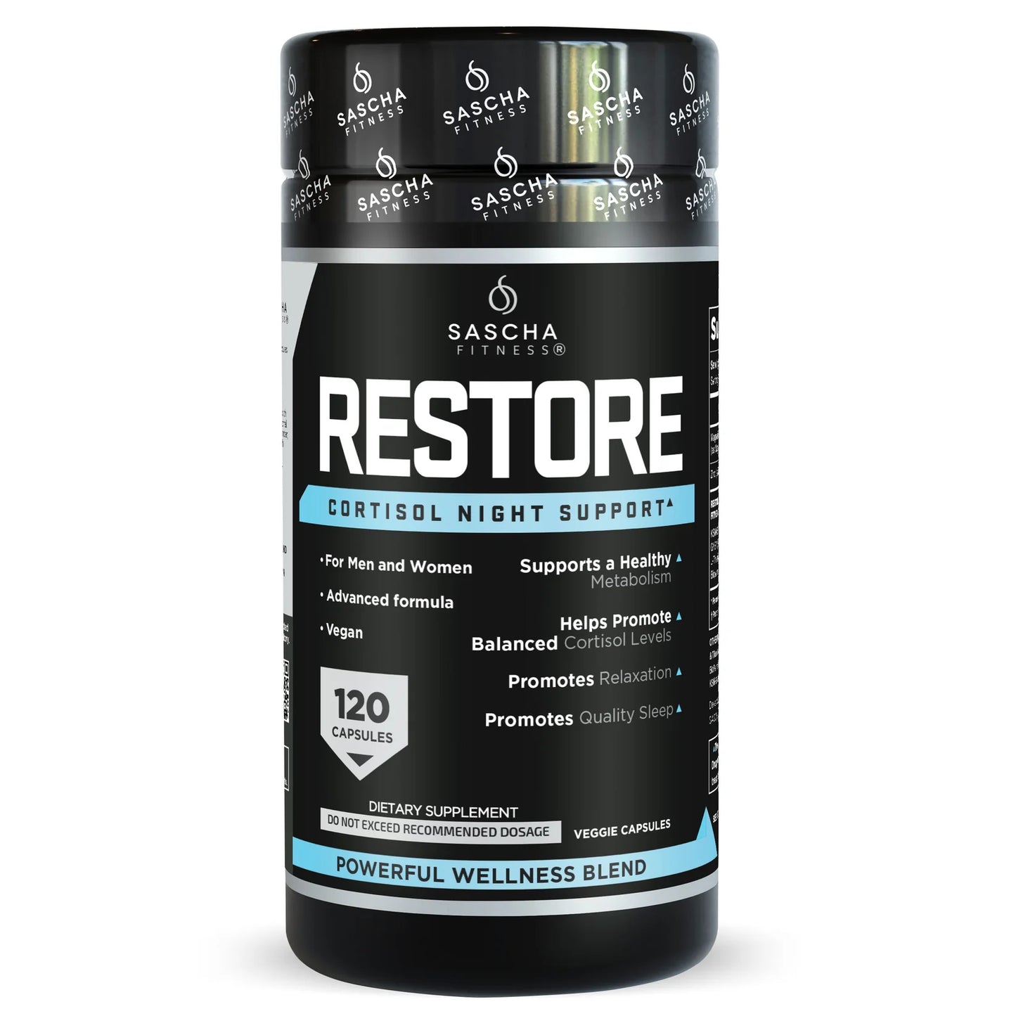 🌙 RESTORE Cortisol Night Support – Sascha Fitness