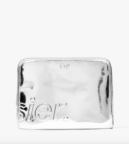🪩 Chrome Beauty Bag – Glossier