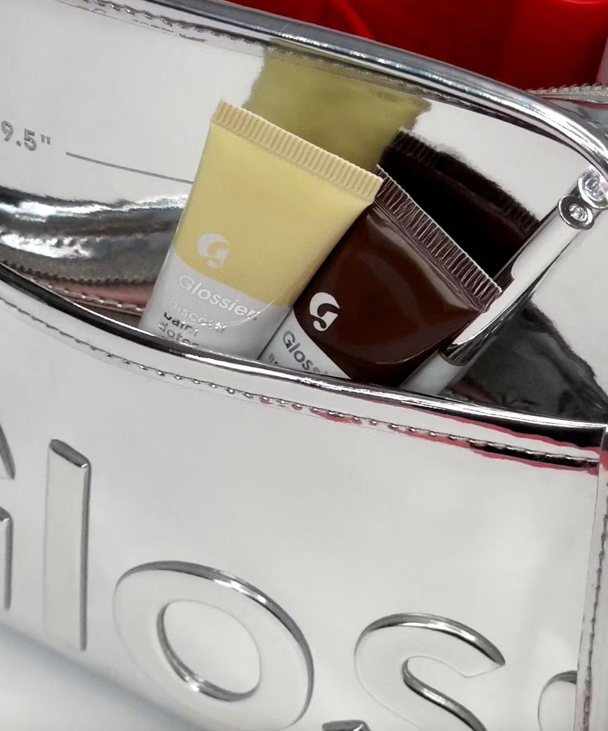 🪩 Chrome Beauty Bag – Glossier