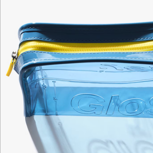 Mini Clear Beauty Bag – Cosmetiquera Transparente de Glossier ✨