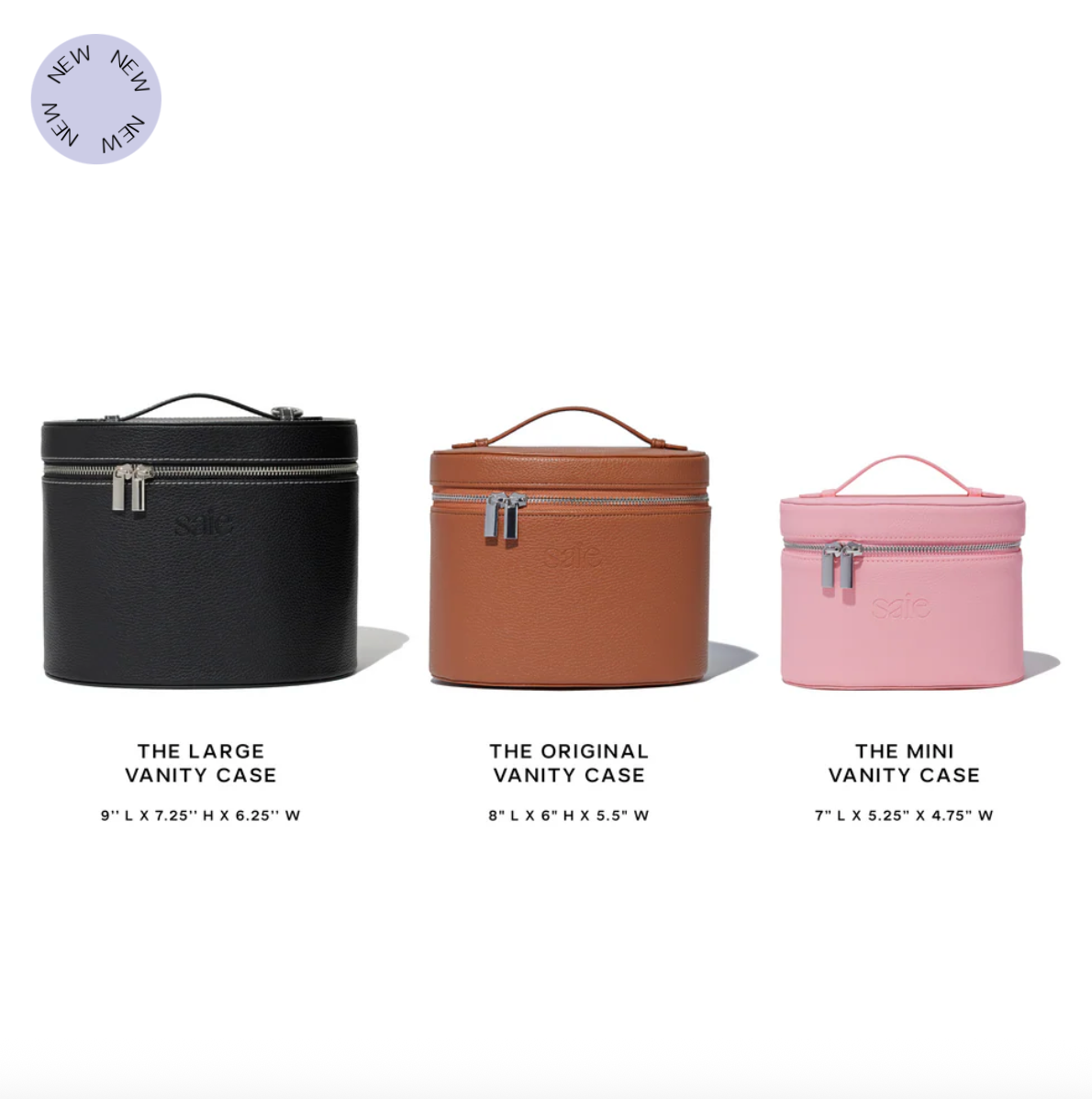 🖤 The Large Vanity Case (Midnight Black) – Saie