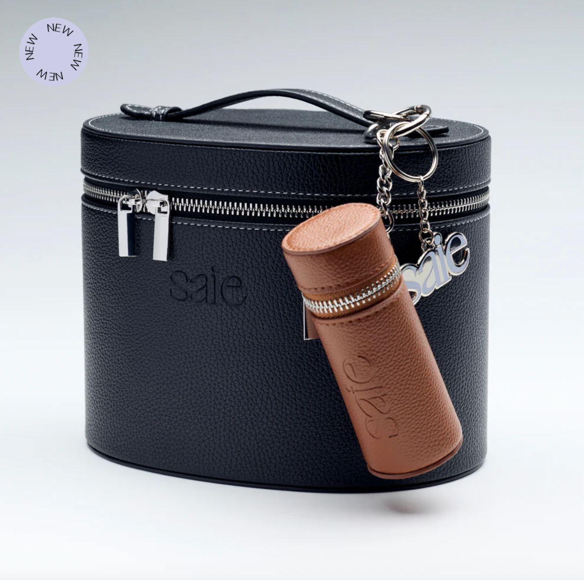 🖤 The Large Vanity Case (Midnight Black) – Saie