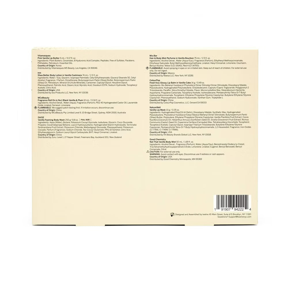 🍨 Best of Vanilla Fragrance Gift Set (8 pcs) – Target