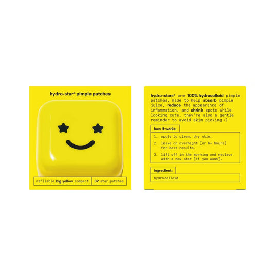 Starface Hydro-Star Pimple Patches + Refillable Compact - 32ct