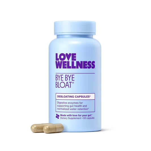 🌿 Bye Bye Bloat – Love Wellness (60 cápsulas)