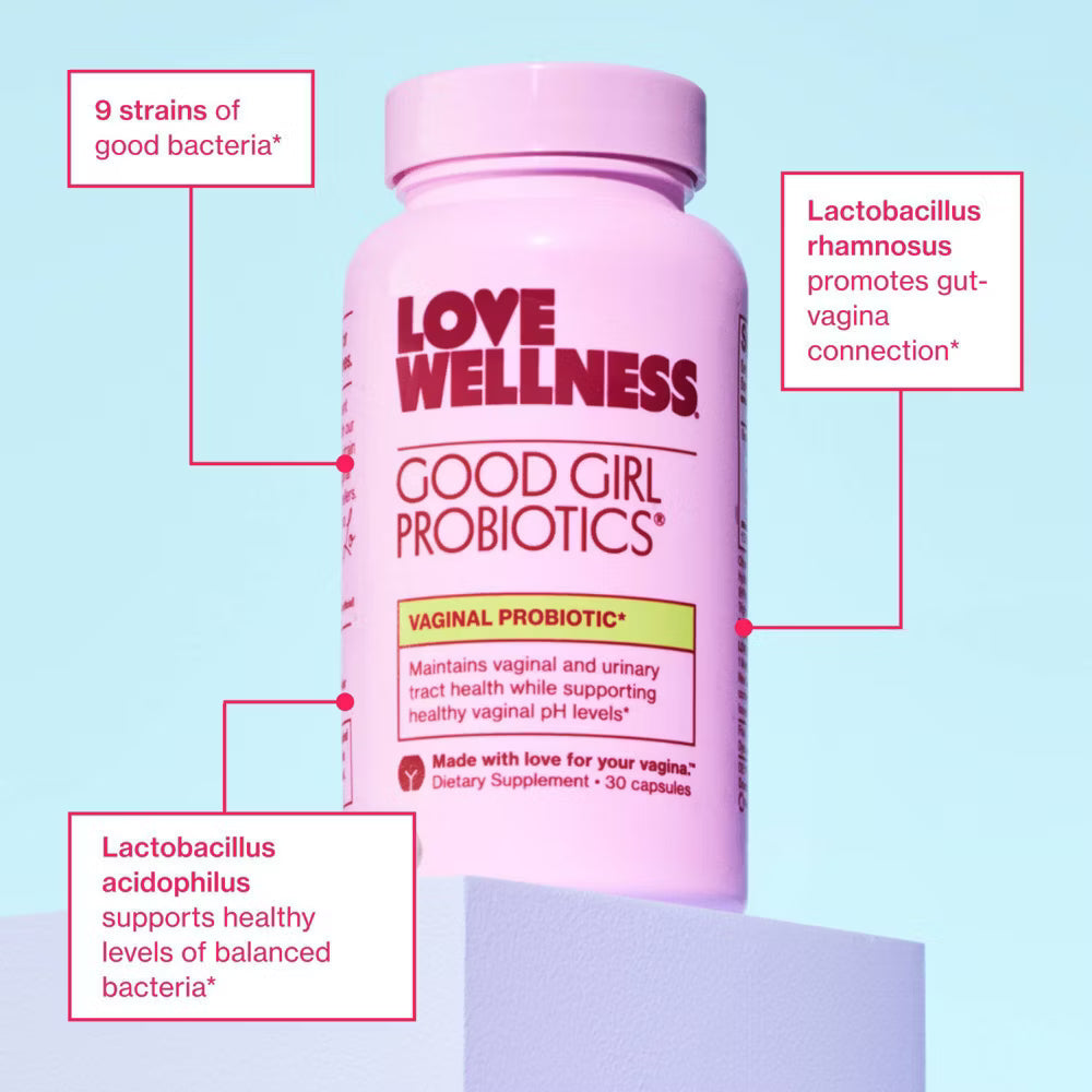 💖 Good Girl Probiotics – Love Wellness (30 cápsulas)